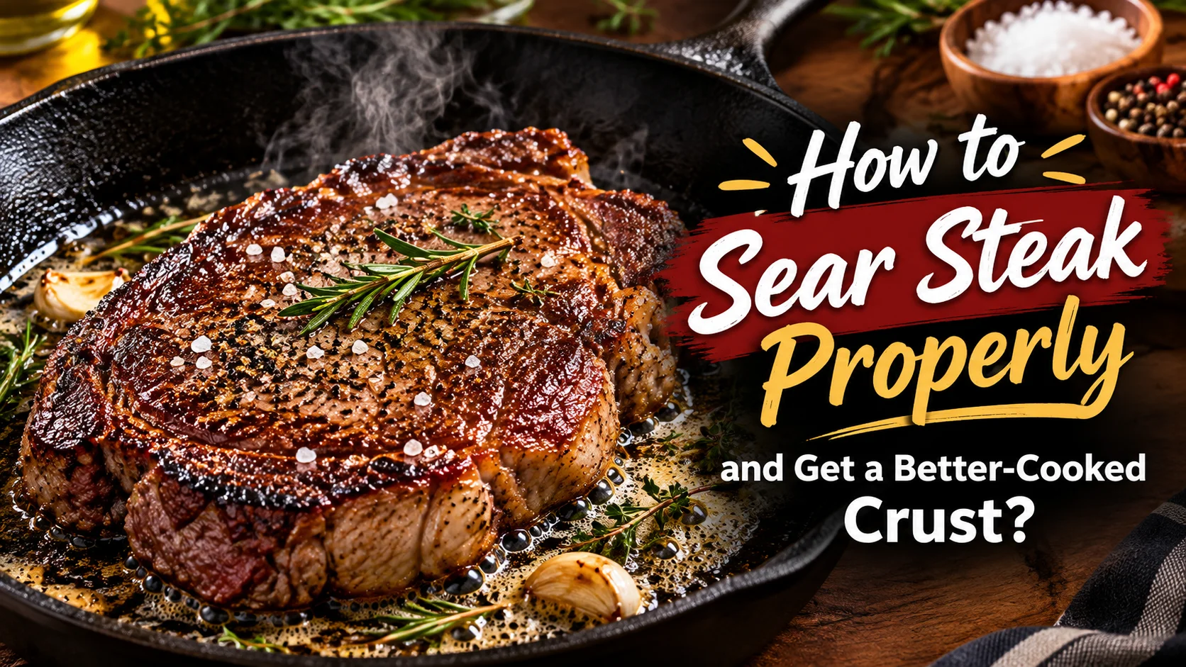 How to Sear Steak Properly and Get a Better-Cooked Crust