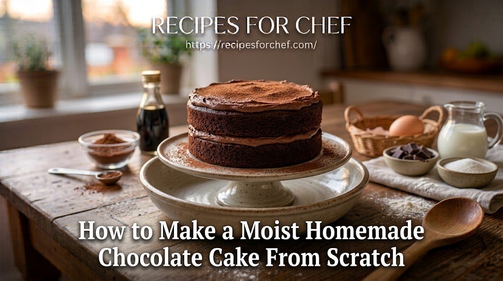 How to Make a Moist Homemade Chocolate Cake From Scratch?