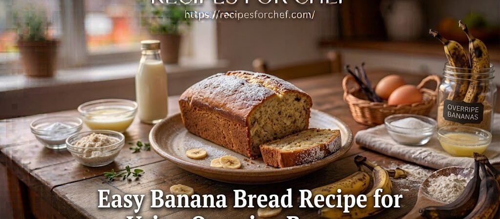 Easy Banana Bread Recipe for Using Overripe Bananas