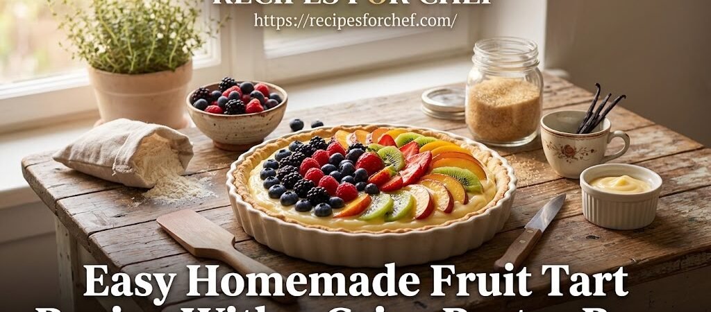 Easy Homemade Fruit Tart Recipe With a Crisp Pastry Base